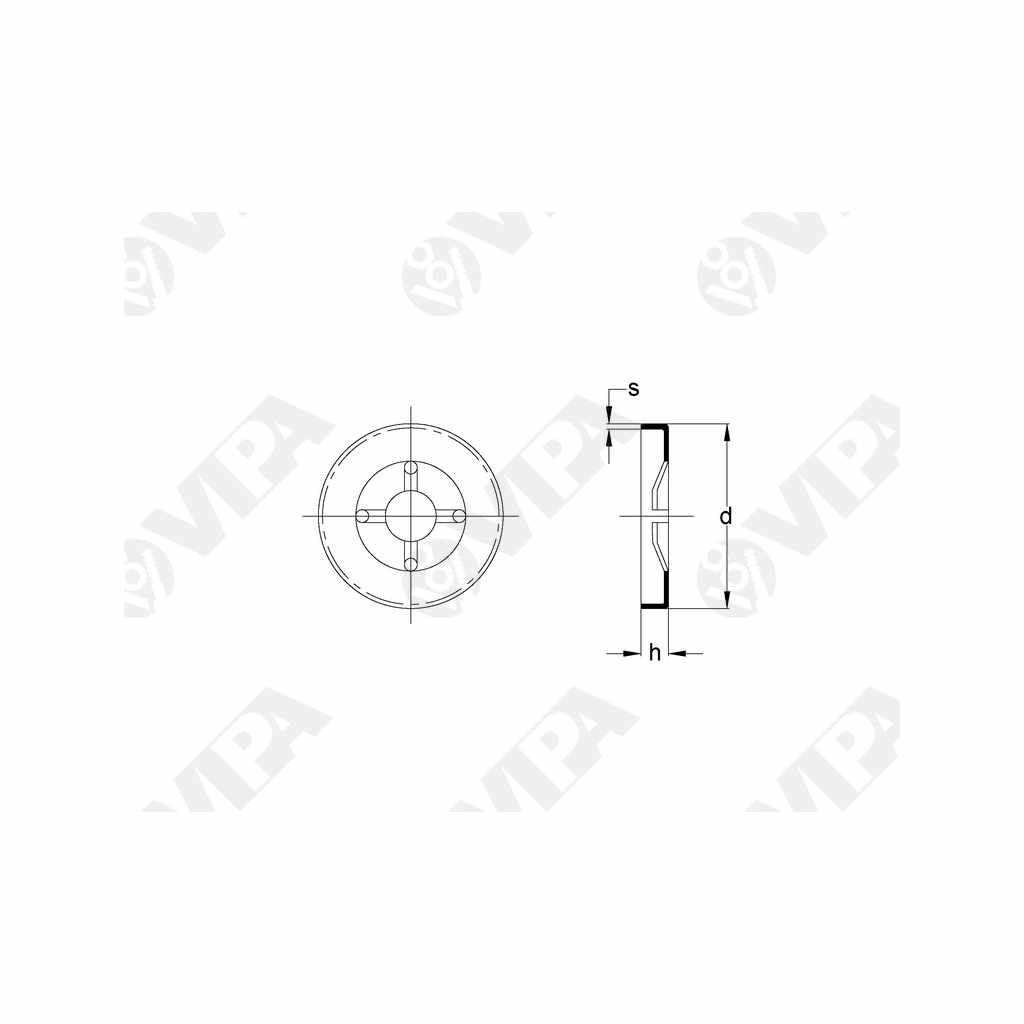 Push on retaining rings RPCO