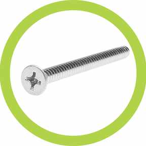 Viti autofilettanti a testa svasata piana - inox