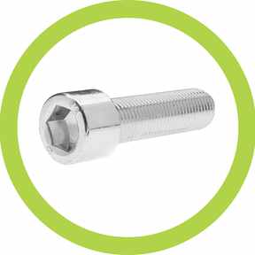 Viti con filettatura metrica ISO con elemento di manovra interno - inox