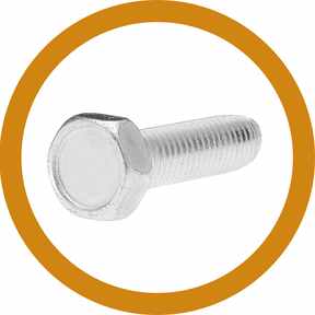 Viti autoformanti trilobate a testa esagonale - Rame/Alluminio