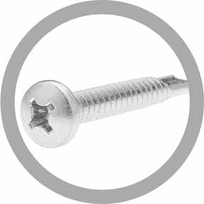 Viti autoperforanti a testa cilindrica - Acciaio