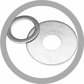 Rondelle e Piastrine Piane - Acciaio