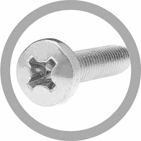 Viti autoformanti trilobate a testa cilindrica - Acciaio