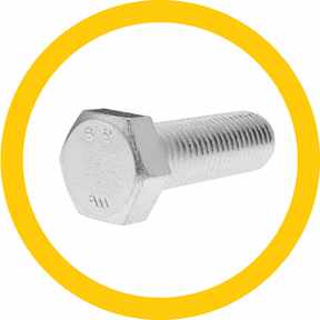 Sechskantschrauben mit metrischem ISO-Gewinde - Messing