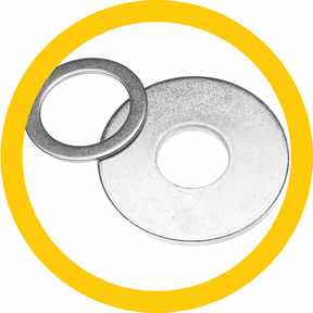 Rondelle e Piastrine Piane - Ottone