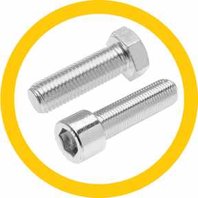 Viti con filettatura metrica ISO - Ottone