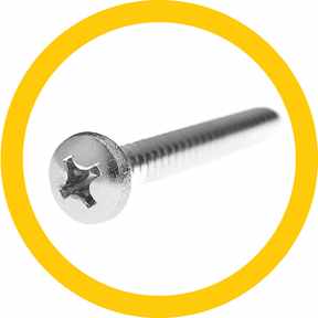 Schrauben für Metall - Messing