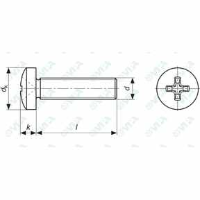 cross recessed pan head screws