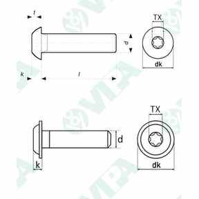 button head socket screws