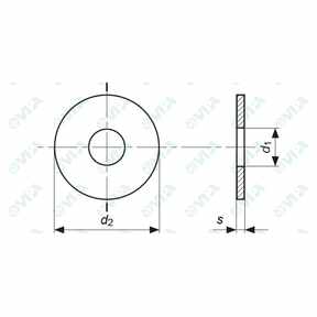 wide flat washers
