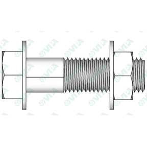 Bulloneria strutturale a serraggio controllato tipo HV (DADO+BULLONE+2 RONDELLE)