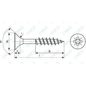 pozi flat head chipboard screws