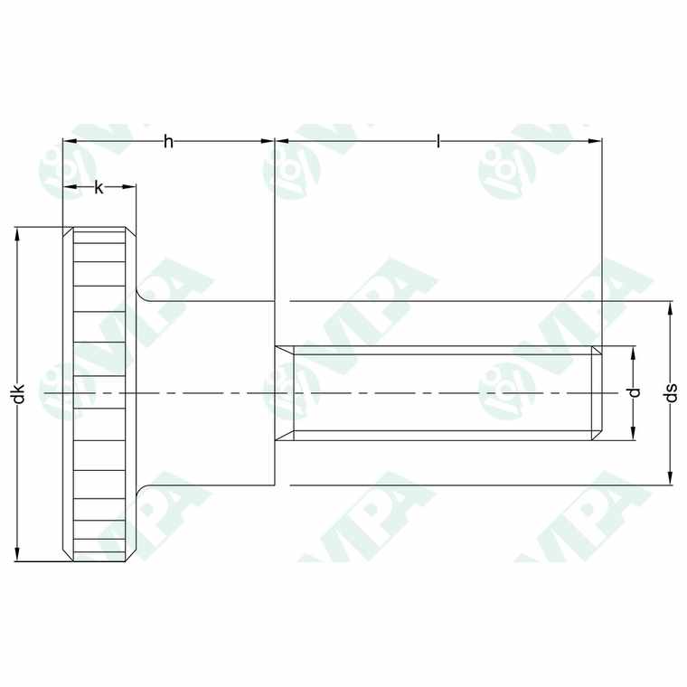 5 Viti A Testa Zigrinata DIN 464 M4-20 - Acciaio Zincato, Per Serraggi Rapid - Foto 11