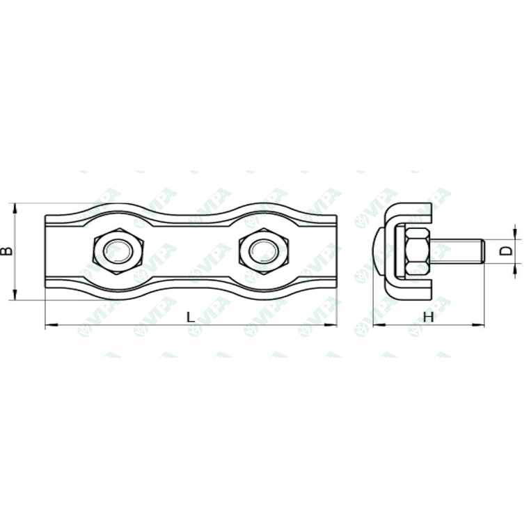 Morsetto Per Filo Duplex Grado Marino 316 Morsetti In Acciaio Inox Cavo - Foto 12
